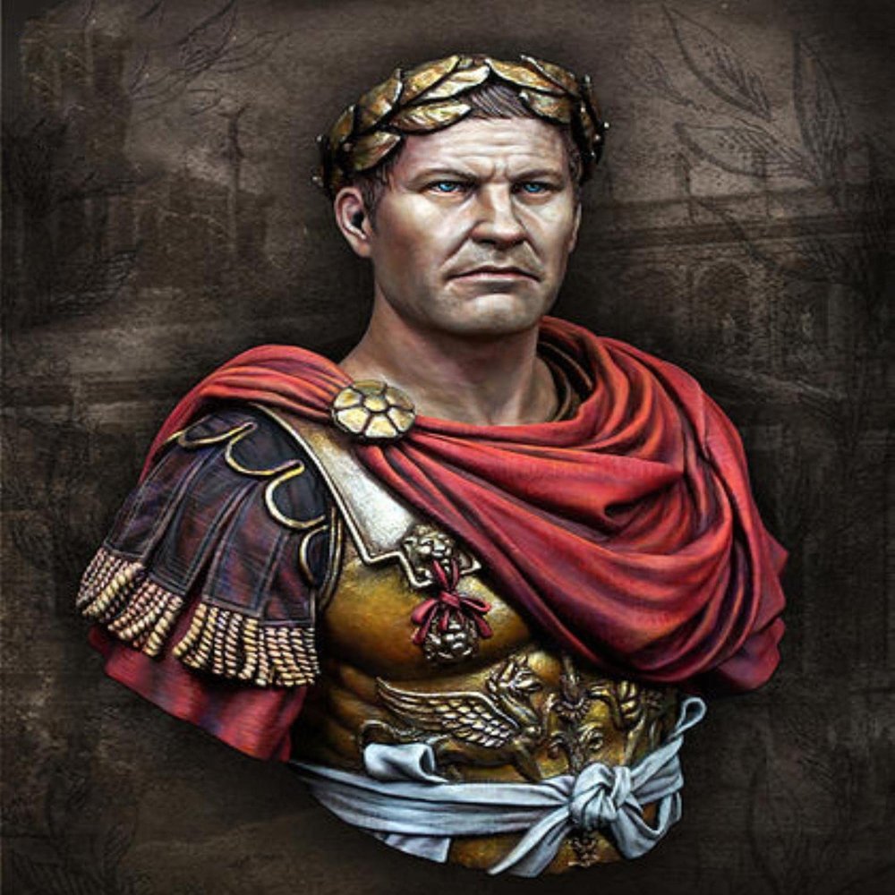 LIANGFANG 1/10 Gaius Julius Caesar Bust Resin Kit DIY Toys Unassembled Unpainted Kits