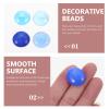 1 Bag Tiles Glass Marbles Round Flat Tile Beads Aquarium Pebbles Vase Filler Beads for DIY Craft Blue view 4