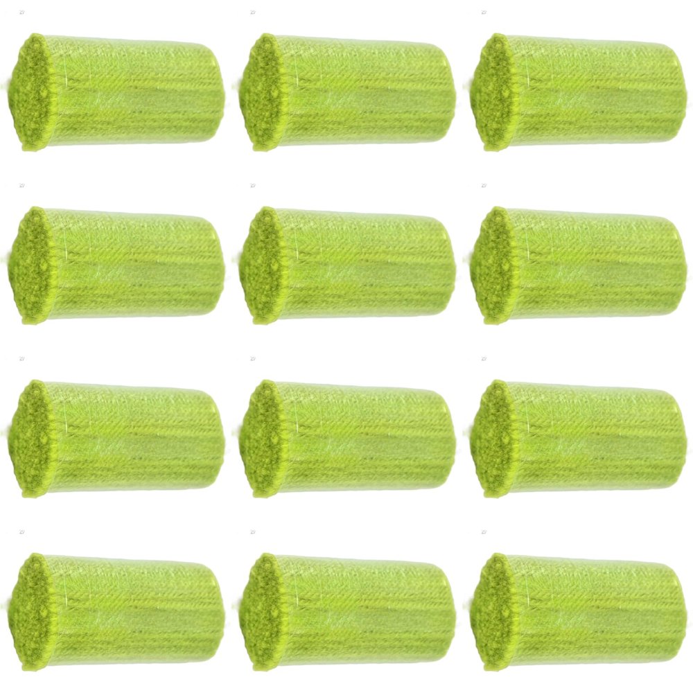 Yglnden 12 Rolls Latch Hook Kit Colorful Yarn Bundles Cut Rug DIY Latch Hook Yarn for Handmake Craft Sewing Knitting for Adults (Green#29)
