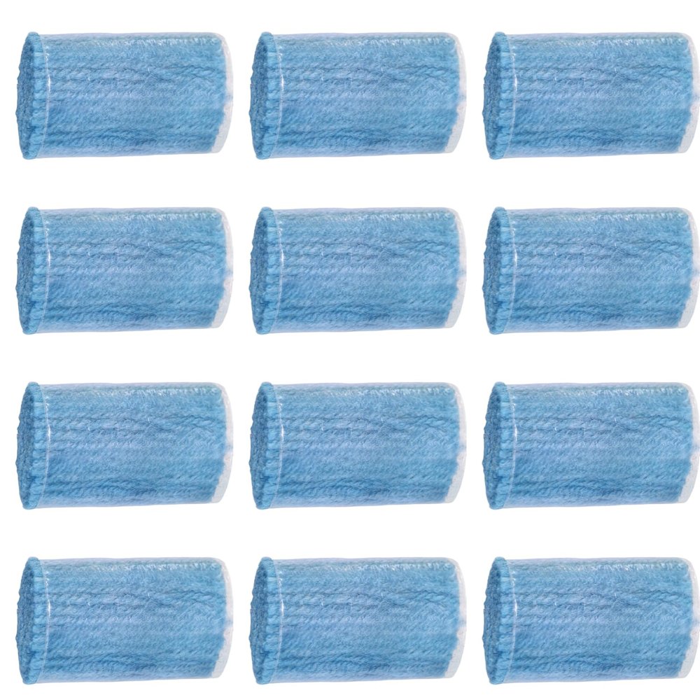 Yglnden 12 Rolls Latch Hook Kit Colorful Yarn Bundles Cut Rug DIY Latch Hook for Handmake Craft Sewing Knitting for Adults (Blue #24)
