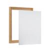 Combo Pack: Floater Frame + 8x10 inch Stretched Canvas for Painting, 1-3/8" Thick Frame + 3/4" Deep Blank Canvas with 12oz Primed 100% Cotton Canvas Fabric (Scratched Gold & Cream, 8 x 10 inch) view 1