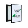 Combo Pack: Floater Frame + 16x24 inch Stretched Canvas for Painting, 1-3/8" Thick Frame + 3/4" Deep Blank Canvas with 12oz Primed 100% Cotton Canvas Fabric (Rustic Gray, 16 x 24 inch) view 4