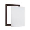 Combo Pack: Floater Frame + 12x16 inch Stretched Canvas for Painting, 1-3/8" Thick Frame + 3/4" Deep Blank Canvas with 12oz Primed 100% Cotton Canvas Fabric (Dark Walnut, 12 x 16 inch) view 1