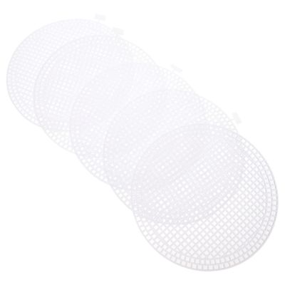 ULTNICE 10pcs Sheets Circular Mesh DIY Cross Stitch Mesh Sheets Plastic Clear Plastic Purse Canvas Framing Kit Canvas Round Needlepoint DIY Bag Accessories