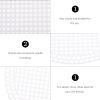 ULTNICE 10pcs Sheets Circular Mesh DIY Cross Stitch Mesh Sheets Plastic Clear Plastic Purse Canvas Framing Kit Canvas Round Needlepoint DIY Bag Accessories view 2