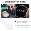 ULTNICE 10pcs Sheets Circular Mesh DIY Cross Stitch Mesh Sheets Plastic Clear Plastic Purse Canvas Framing Kit Canvas Round Needlepoint DIY Bag Accessories view 4
