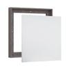 Combo Pack: Floater Frame + 36x36 inch Stretched Canvas for Painting, 1-3/8" Thick Frame + 3/4" Deep Blank Canvas with 12oz Primed 100% Cotton Canvas Fabric (Rustic Gray, 36 x 36 inch) view 1