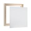 Combo Pack: Floater Frame + 36x36 inch Stretched Canvas for Painting, 1-3/8" Thick Frame + 3/4" Deep Blank Canvas with 12oz Primed 100% Cotton Canvas Fabric (Champagne, 36 x 36 inch) view 1