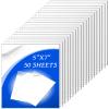 Youyole 50 Pcs 5x7 Inch Clear Acrylic Sheets 1mm/0.04" Thick Blank Panel Transparent Plastic Board for Picture Frame Glass Replacement, DIY Craft, Laser Engraving, Painting, Wedding Party Decor view 1