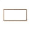 Combo Pack: Floater Frame + 8x24 inch Stretched Canvas for Painting, 1-3/8" Frame + 3/4" Blank Canvas 12oz Primed 100% Cotton Canvas Fabric (Scratched Gold & Cream, 8 x 24 inch) view 2