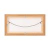 Combo Pack: Floater Frame + 10x40 inch Stretched Canvas for Painting, 1-3/8" Frame + 3/4" Blank Canvas 12oz Primed 100% Cotton Canvas Fabric (Natural Oak, 10 x 40 inch) view 2