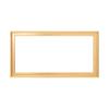 Combo Pack: Floater Frame + 10x40 inch Stretched Canvas for Painting, 1-3/8" Frame + 3/4" Blank Canvas 12oz Primed 100% Cotton Canvas Fabric (Brass Gold, 10 x 40 inch) view 2