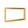 Combo Pack: Floater Frame + 10x40 inch Stretched Canvas for Painting, 1-3/8" Frame + 3/4" Blank Canvas 12oz Primed 100% Cotton Canvas Fabric (Brass Gold, 10 x 40 inch) view 3
