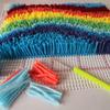 Yglnden 1-16 Colors Latch Hook Kit Colorful Yarn Bundles Cut Rug DIY Latch Hook Yarn for Handmake Craft Sewing Knitting for Adults (16pcs) view 4