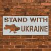 Stand with Ukraine Stencil Template - Reusable Stencil - INNOVO Stencils (12" x 12") view 3