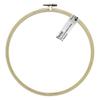 Essentials by Leisure Arts 8 Inch Bamboo Embroidery Hoop with Adjustable Tension Screw, Smooth Lightweight Hoop for Cross Stitch, Needlepoint, Quilting and Sewing view 1
