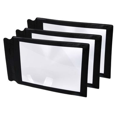 Learning Advantage CTU48123-3 Sheet Magnifier 8.7 x 5.5 Inches, 3/Pack