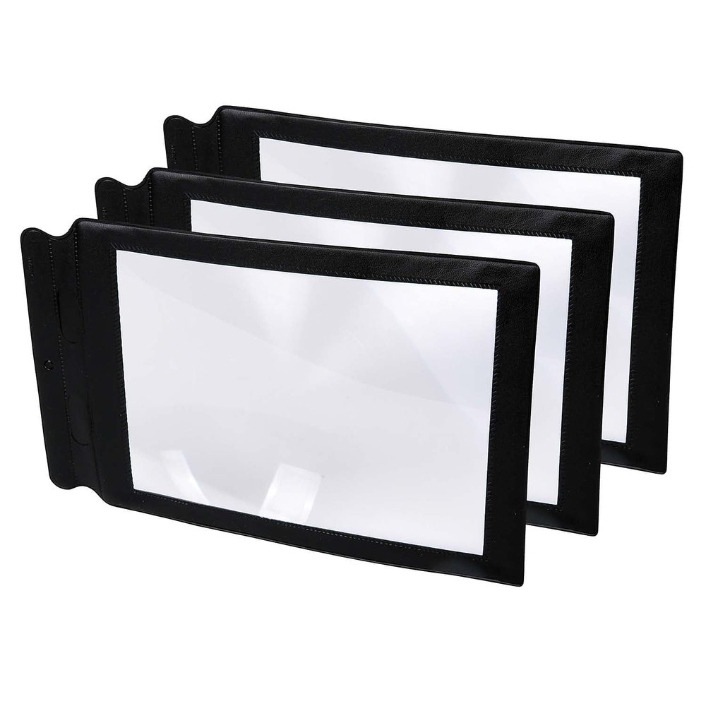 Learning Advantage CTU48123-3 Sheet Magnifier 8.7 x 5.5 Inches, 3/Pack