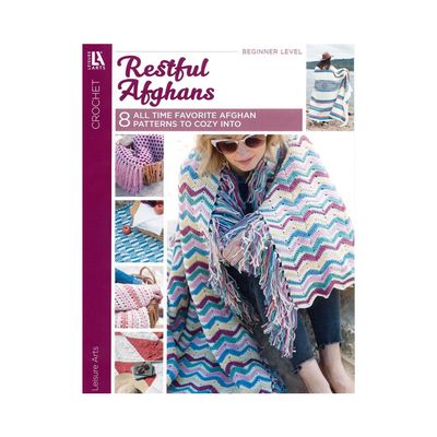 Leisure Arts Restful Afghans Crochet Book