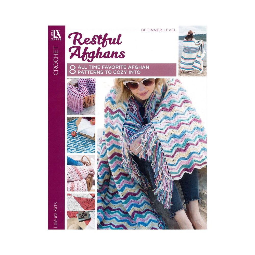 Leisure Arts Restful Afghans Crochet Book