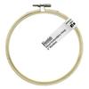 Essentials By Leisure Arts Wood Embroidery Hoop 5" Bamboo - Wooden Hoops for Crafts - Embroidery Hoop Holder Cross Stitch Cross Stitch Hoops and Frames view 1