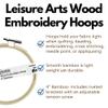 Essentials By Leisure Arts Wood Embroidery Hoop 5" Bamboo - Wooden Hoops for Crafts - Embroidery Hoop Holder Cross Stitch Cross Stitch Hoops and Frames view 2