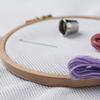 Essentials By Leisure Arts Wood Embroidery Hoop 5" Bamboo - Wooden Hoops for Crafts - Embroidery Hoop Holder Cross Stitch Cross Stitch Hoops and Frames view 4