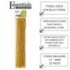 Essentials By Leisure Arts Gold Tinsel Chenille Stems 12 Inch 6mm, Bendable Sparkly Craft Pipe Cleaners for DIY Projects, Dolls, Ornaments, Decorations, 25 Pack view 2