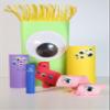 Essentials By Leisure Arts Eyes Paste On Moveable 40Mm Black 2Pc Googly Eyes, Google Eyes for Crafts, Big Googly for Crafts, Wiggle Eyes, Craft view 3