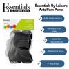 Essentials By Leisure Arts Pom Poms, Black -2", 8 Pieces Per Pack view 2