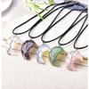 Adabele 8pcs Natural Purple Amethyst 18mm Hand Carved Moon Pendant Healing Gemstone Loose Rock Crystal Drop for Women Men Jewelry Making G3P-A2 view 4