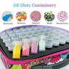 Diamond Painting Storage Containers 60 Slots Big Capacity Diamond Painting Accessories 5D Diamond Painting Tools Set DIY Art Craft Jewelry Beads Rhinestones Organizer (60 Slots, Bohemia) view 3