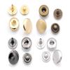 CRAFTMEMORE 10 Pack Snap Fasteners Color Plated Solid Brass Metal Snaps Heavy Duty Press Stud S-Spring Poppers Button VT1#888 (8 mm, Brushed Brass) view 3