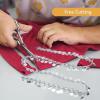 10 Yards Tassel Belly Chain, 10 Yards Belly Dance Chain Sequin, Belly Dance Tassel Belt Round Coin Hip Scarf National Clothes Supplies Accessories(Silver) view 4