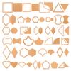 EXCEART 54pcs Acrylic Quilting Templates Set Versatile Sewing Tools for Crafts Sturdy Geometric Patterns for Bags and Purses Design for Easy Use view 1