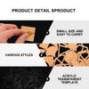 EXCEART 54pcs Acrylic Quilting Templates Set Versatile Sewing Tools for Crafts Sturdy Geometric Patterns for Bags and Purses Design for Easy Use view 4