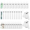 KKUYT 30PCS Sublimation Blanks Chapstick Holder Wristlet Keychain Lanyards Set, Heat Transfer Neoprene Wristlet Lanyard Balnk Lipstick Holder and Travel Bottle Holder Keychain Set for Women Girls DIY view 1