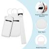 KKUYT 30PCS Sublimation Blanks Chapstick Holder Wristlet Keychain Lanyards Set, Heat Transfer Neoprene Wristlet Lanyard Balnk Lipstick Holder and Travel Bottle Holder Keychain Set for Women Girls DIY view 3