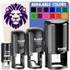 Regal Lion Head Self-Inking Rubber Stamp Ink Stamper for Stamping Crafting Planners - 1-1/2 Inch Large - Red Ink view 1