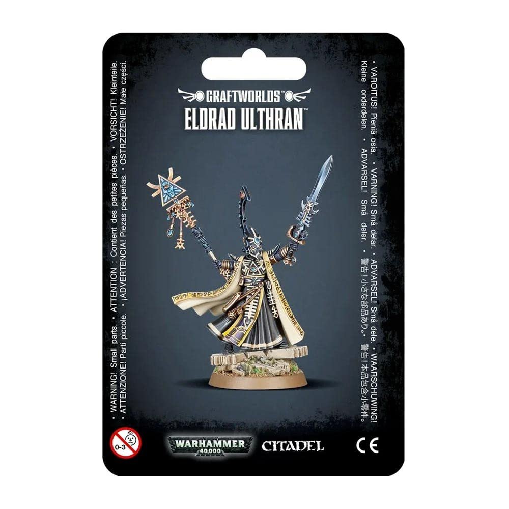Games Workshop Eldrad Ulthran Aeldari: Eldrad Ulthran 13 Plastic Components 32mm Round Base Age 216+