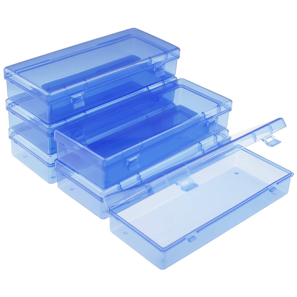 Goodma Rectangular Storage Box, Blue, 6.1 x 2.6 x 1.2 inch, 6 Pieces