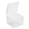 PATIKIL Clear Storage Container with Hinged Lid 40x28mm, 12 Pack Plastic Square Box for Beads Art Craft view 1