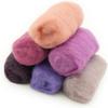 Woolbuddy Wool Roving Kit - Premium Core Wool for Needle Felting, Felting Soap & Tools Sustainable Roving Wool for Beginners & Adults, Wet Felting Supplies (Purple) view 1