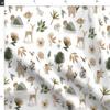 Spoonflower Fabric - Woodland Flowers Floral Deer Forest Girl Bear Printed on Minky Fabric by The Yard - Sewing Baby Blankets Quilt Backing Plush view 2