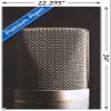 Trends International Tom Quartermaine - Retro Microphone Wall Poster, 22.375" x 34", Premium Poster & Clip Bundle view 3