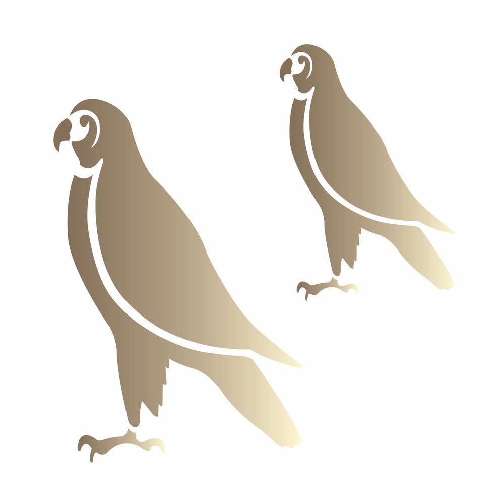 Stencils by Joanie Falcon Bird Desert Eagle Egyptian Southwest DIY Signs Joanie 9" x 12"