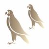 Stencils by Joanie Falcon Bird Desert Eagle Egyptian Southwest DIY Signs Joanie 9" x 12" view 1