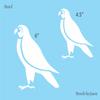 Stencils by Joanie Falcon Bird Desert Eagle Egyptian Southwest DIY Signs Joanie 9" x 12" view 2