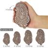 IBA Indianbeautifulart Textile Printing Block Paisley Hand Carved Wooden Stamp Wood Block Printing Textile Stamps for Fabric/Pottery Blocks,5 Inch view 2