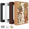 Canvas Floater Frame for 1 to 1.25 Inch Deep Gallery Wrapped Canvas, Modern Wood Grain Textured Floating Frame for Finished Oil Paintings & Wall Art, Durable Lightweight Polyresin, Made in USA (Light Brown,16 x 28 Inch) view 1